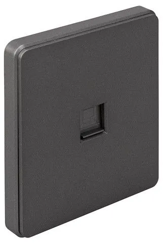 Розетка Ethernet RJ-45 и со шторками, без рамки Kranz ROUND KR-78-0724-2