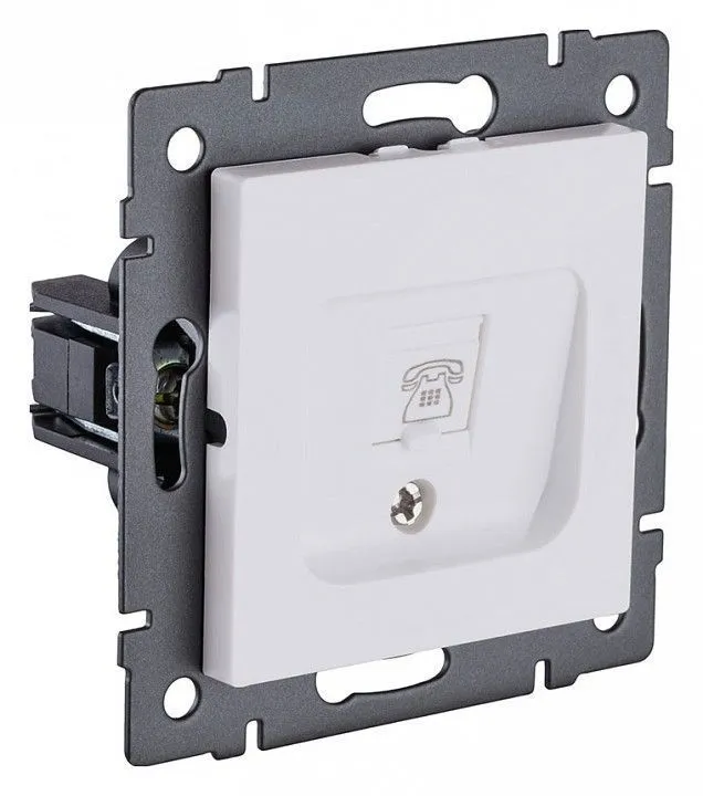 Розетка телефонная RJ-11 со штрокой, без рамки Kollinger  REA-009WM