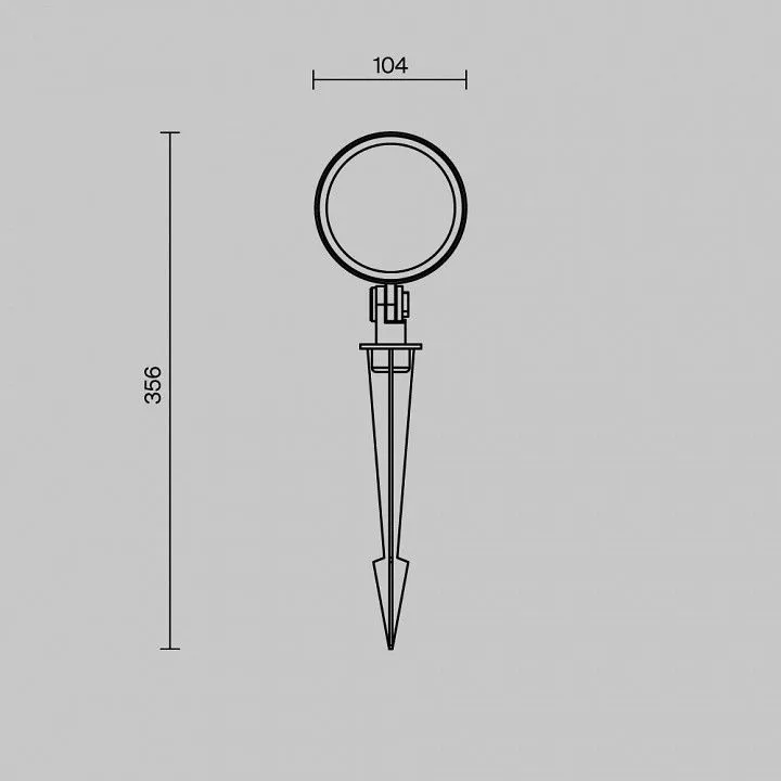 Наземный низкий светильник Maytoni Outdoor ядро O495FL-L25B3K