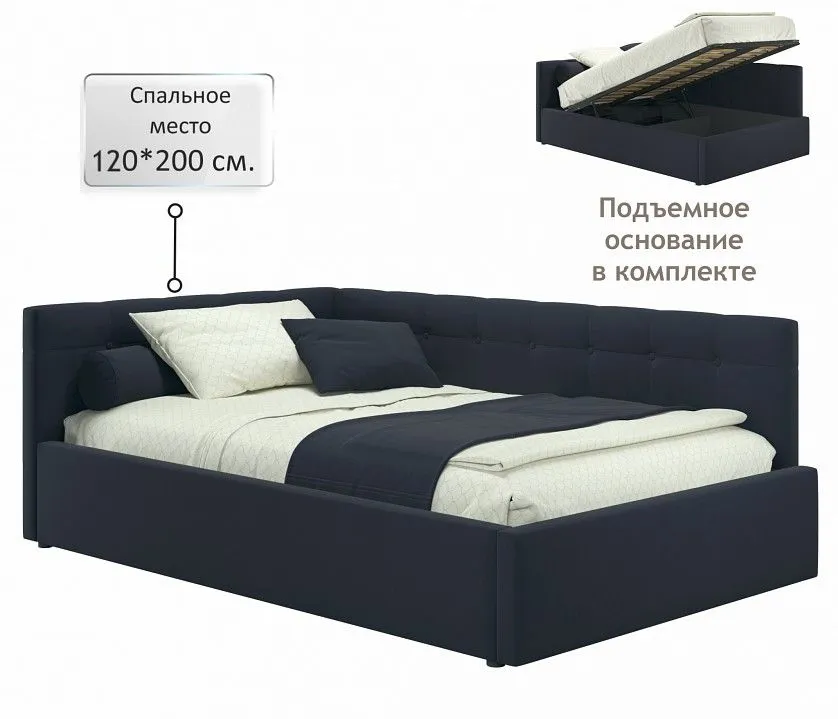 Кровать полутораспальная Bonna 2000x1200 с ПМ