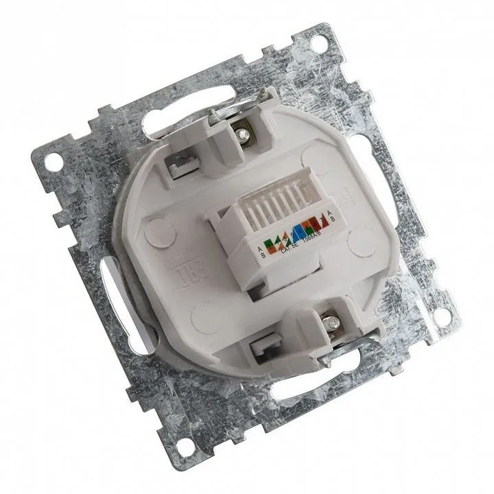 Розетка Ethernet RJ-45 без рамки Stekker Катрин 39585