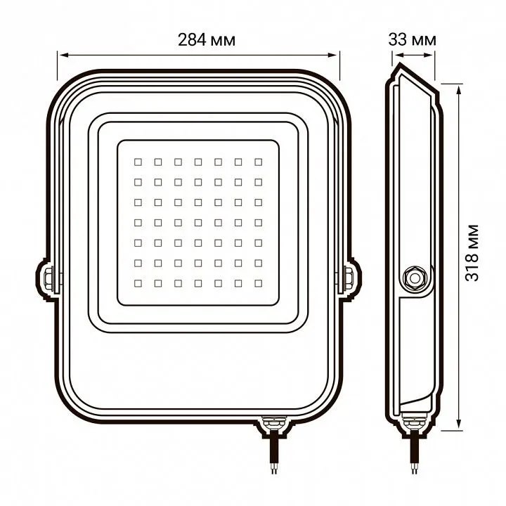 Настенно-потолочный прожектор Jazzway  PFL- V 200w  6500K IP65