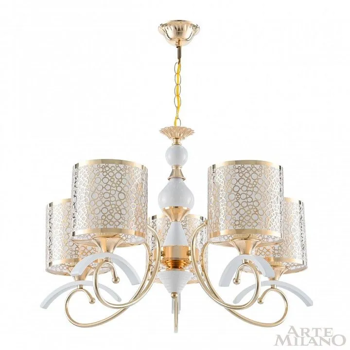 Подвесная люстра Arte Milano Florentia-9787 309787/5 Wh/Gd