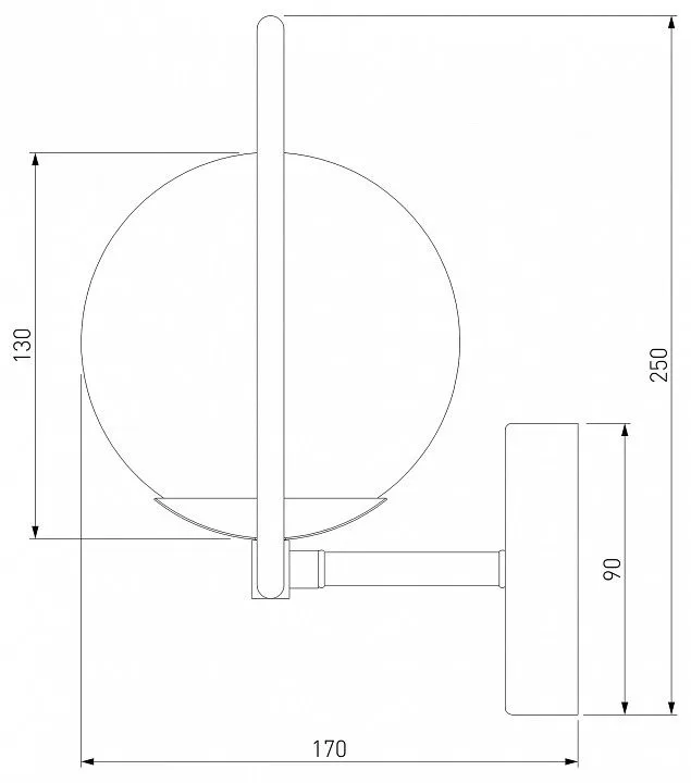 Бра Eurosvet Ringo 50289 хром