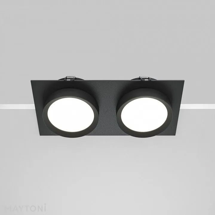 Встраиваемый светильник Maytoni Technical Обруч DL086-02-GX53-SQ-B