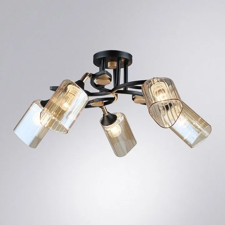 Люстра на штанге Arte Lamp Glamore A5076PL-5BK