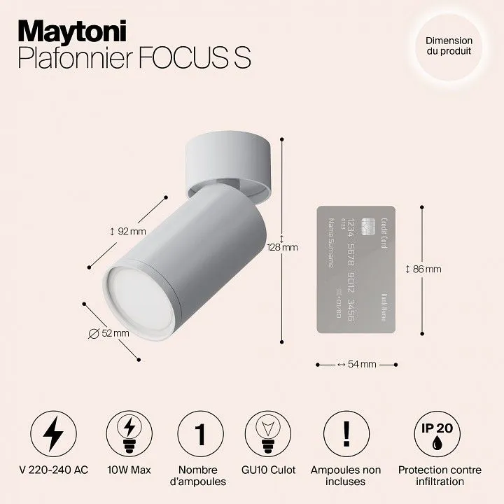 Спот Maytoni Technical Фокус С C050CL-U-1W