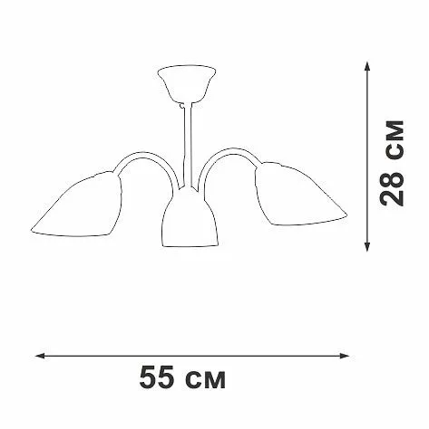Люстра на штанге Vitaluce V3336 V3336-0/3PL