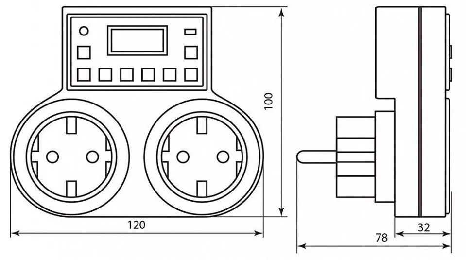 Розетка с таймером Feron TM25 23236