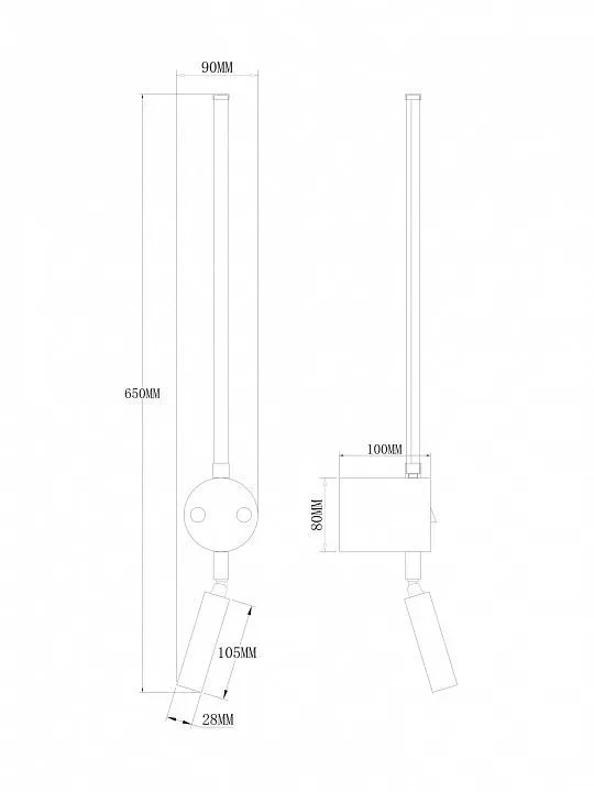 Накладной светильник Freya Mystery FR6063WL-L24B