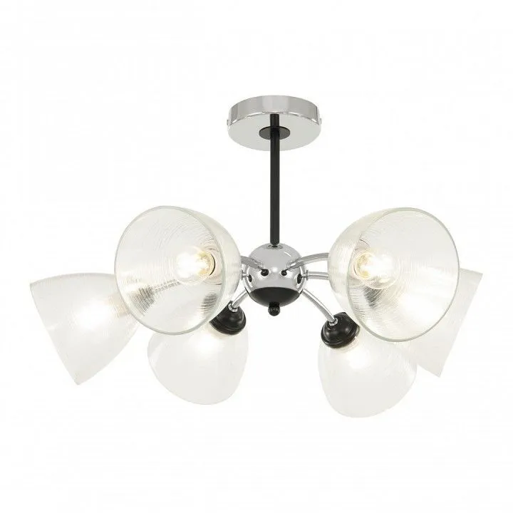 Люстра на штанге Arte Milano Napoli-329007 329007/3+3 CR.BK