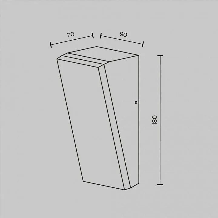 Накладной светильник Maytoni Outdoor Блок O436WL-L10GF3K1