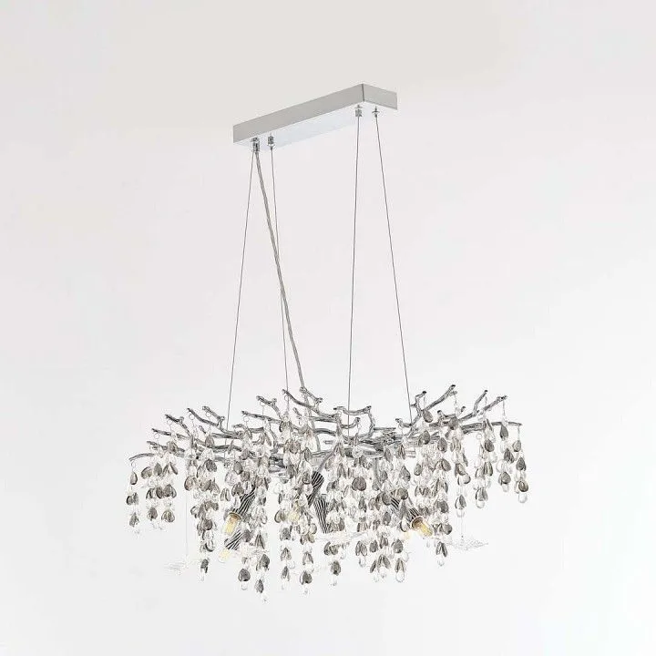 Подвесная люстра Arte Milano Веточка 230210.700.6.E14.H3 CB Clear-Smoky BUT-Clear