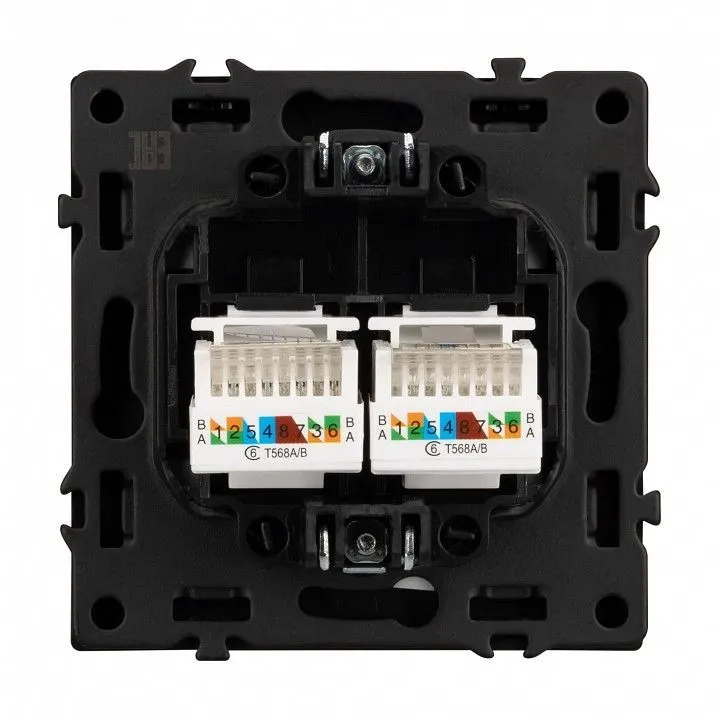 Розетка двойная Ethernet RJ-45 без рамки Arlight SCT 054313
