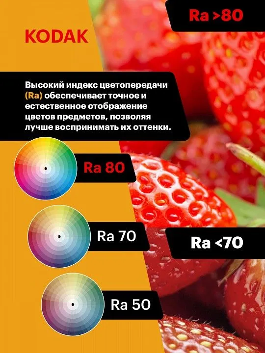 Лампа светодиодная Kodak  E27 15Вт 3000K LED KODAK A60-15W-830-E27 K
