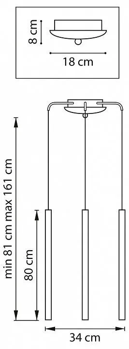 Подвесная люстра Lightstar Tubo L3T747437