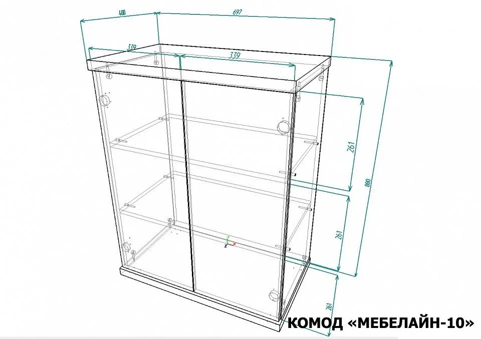 Тумба Мебелайн-10