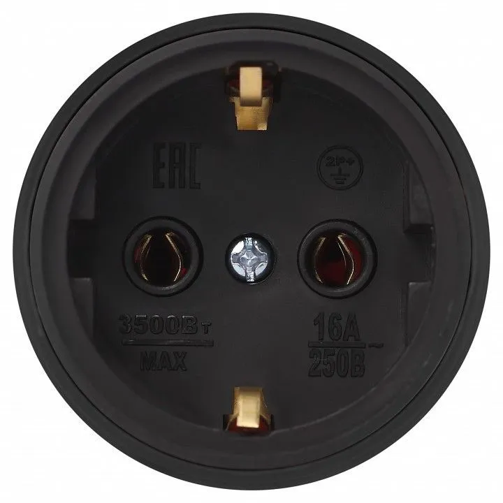 Розетка с заземлением Эра  RX11-B-IP44