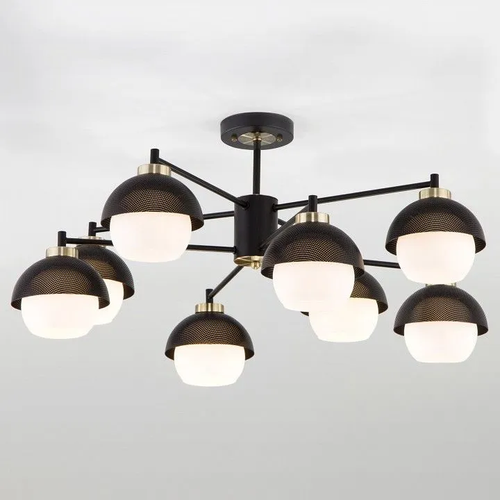 Люстра на штанге Eurosvet Nocciola 70106/8 черный Люстра на штанге Eurosvet Nocciola 70106/8 черный