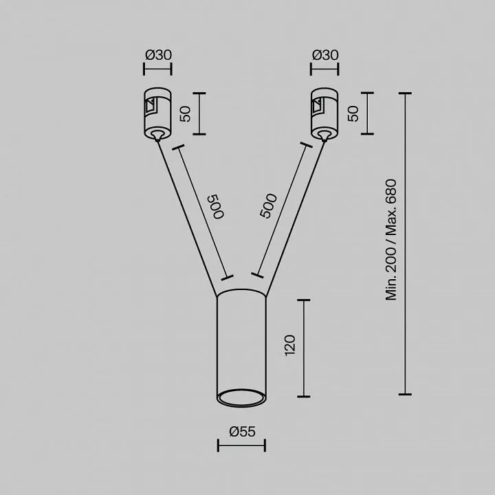 Подвесной светильник Maytoni Technical Фокус TR157-1-12W4K-PT