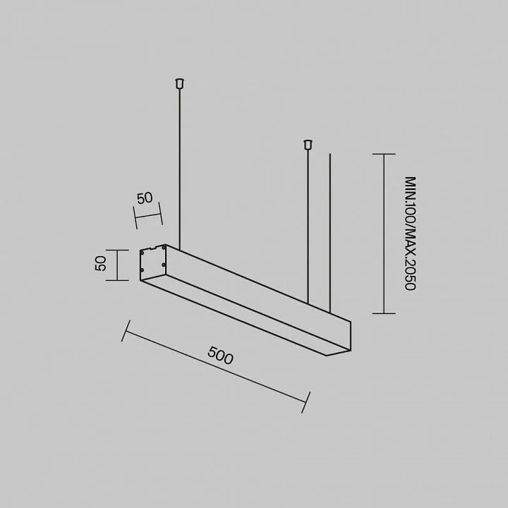 Подвесной светильник Maytoni Technical Подвесные линейные светильники LL312026