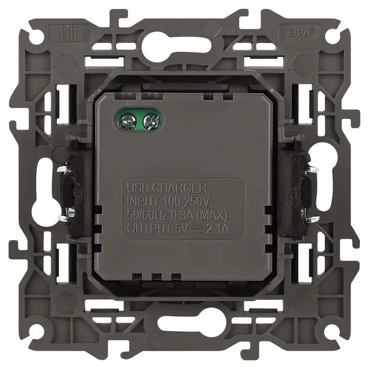 Розетка 2хUSB type A без рамки Эра Эра Elegance 14-4110-05