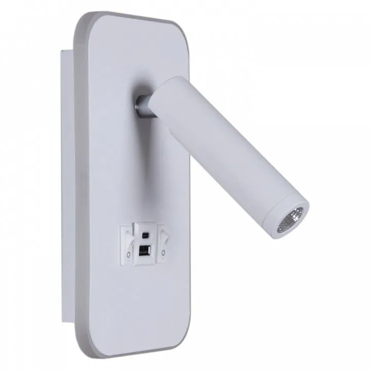 Бра Reluce 86204 86204-9.2-001KT LED12W+USB WT