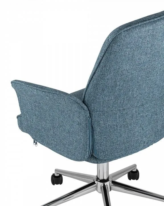 Кресло компьютерное Stool Group Simona THOMASINA TWEED BLUE, УТ000003615 Кресло компьютерное Stool Group Simona THOMASINA TWEED BLUE, УТ000003615