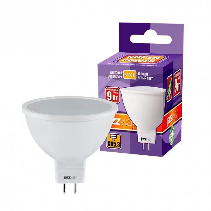 Лампа светодиодная Jazzway  GU5.3 9Вт 3000K PLED-SP JCDR 9W 3000K