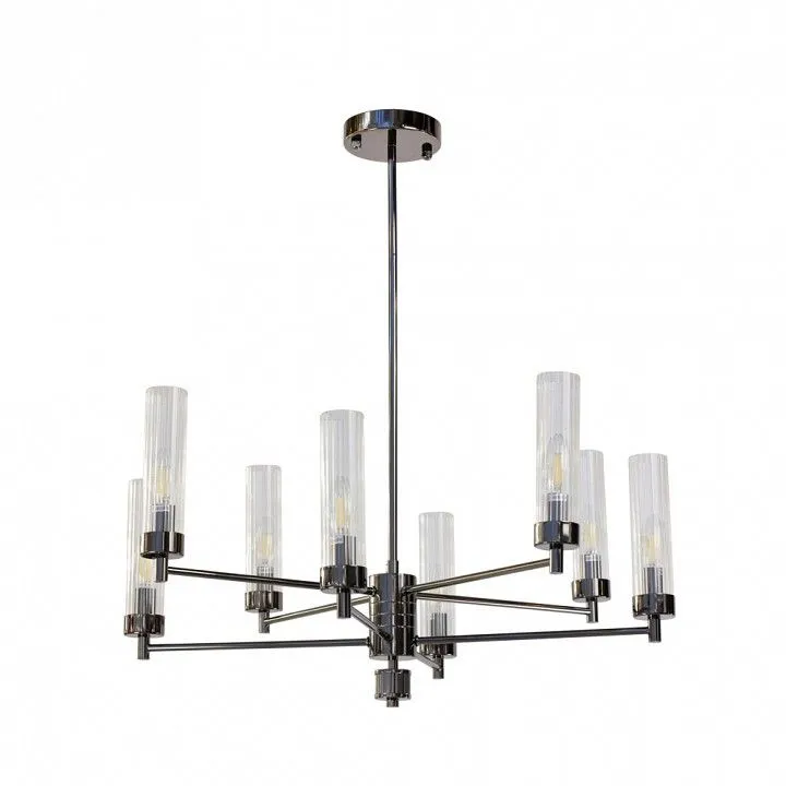 Люстра на штанге AM-Group INDIGO INDIGO SP8 PEARL BLACK