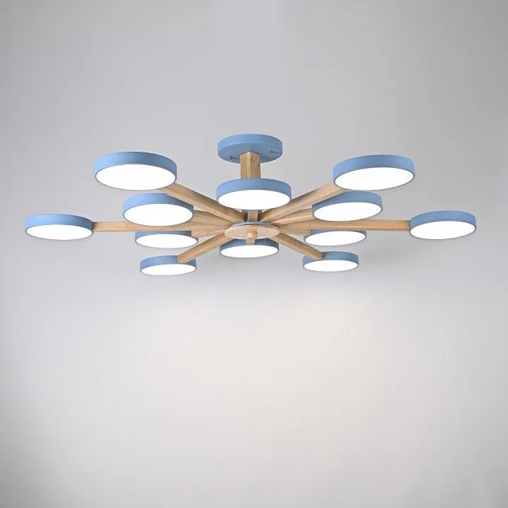 Люстра на штанге Imperiumloft TURNA Blue TURNA-B01