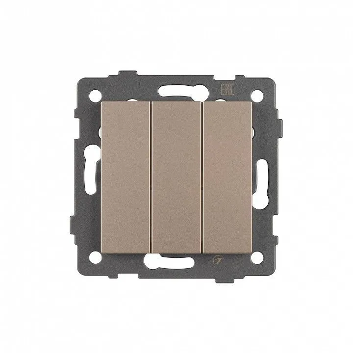 Выключатель трехклавишный без рамки Arlight SWT 049899