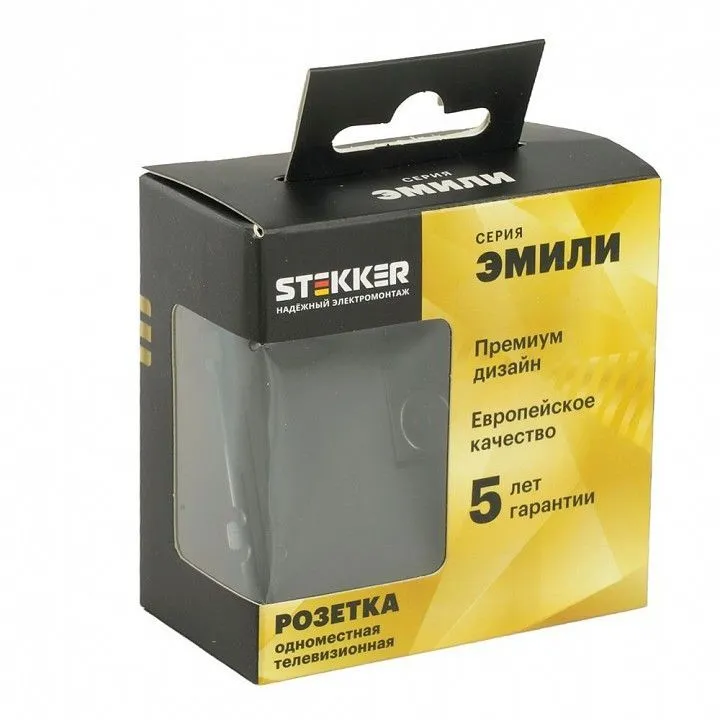 ТВ-розетка без рамки Stekker Эмили 49849