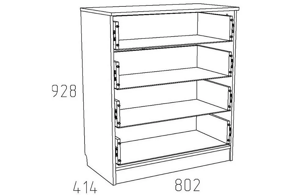 Комод Акварель НМ 013.71-01 М