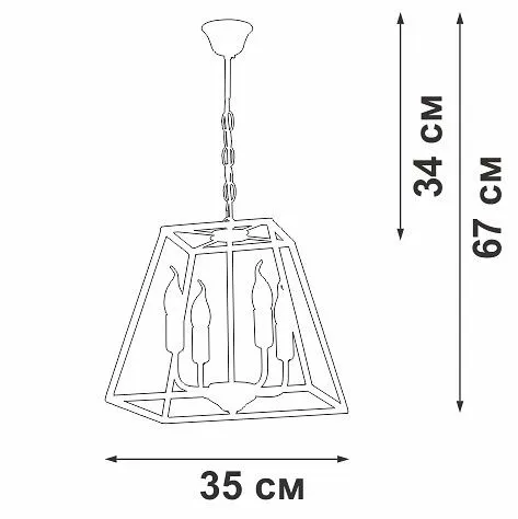 Подвесная люстра Vitaluce V4237 V4237-0/4