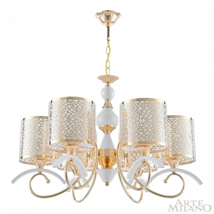 Подвесная люстра Arte Milano Florentia-9787 309787/6 Wh/Gd