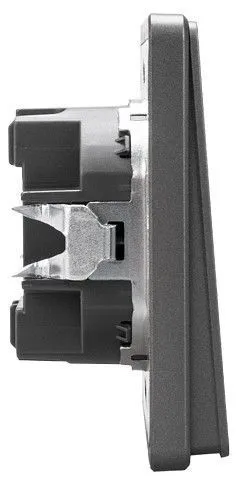 Выключатель двухклавишный без рамки Kranz ROUND KR-78-0706-2