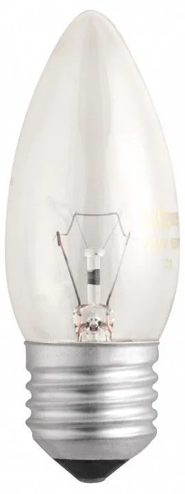 Лампа накаливания Jazzway  E27 60Вт 2700K B35 240V 60W E27 clear
