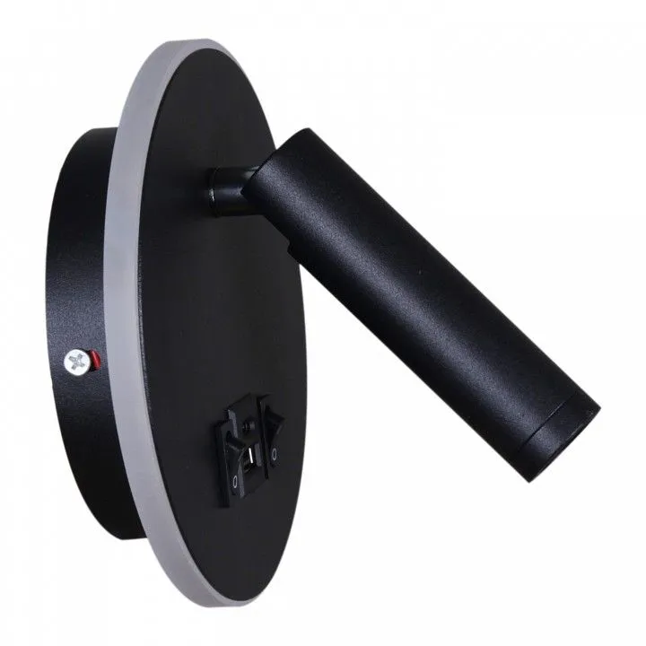 Бра Reluce 86203 86203-9.2-001KT LED12W+USB BK