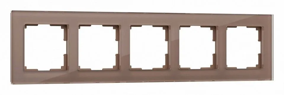 Рамка на 5 постов Werkel Favorit (латте, стекло) W0051142