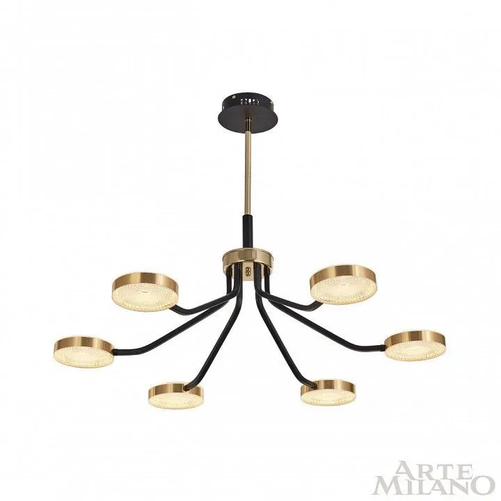 Люстра на штанге Arte Milano Ferrara-76079 276079/6 BK/GD