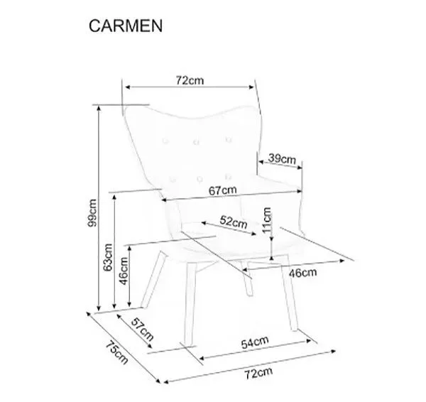 Кресло Carmen Raven 30
