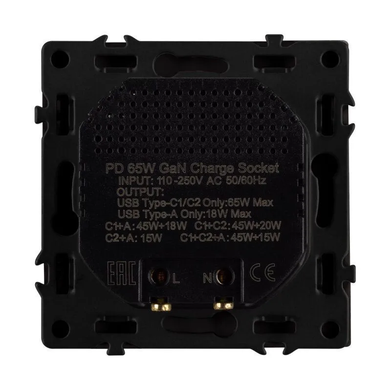 Розетка USB и type C без рамки Arlight NOBE 061834(1)
