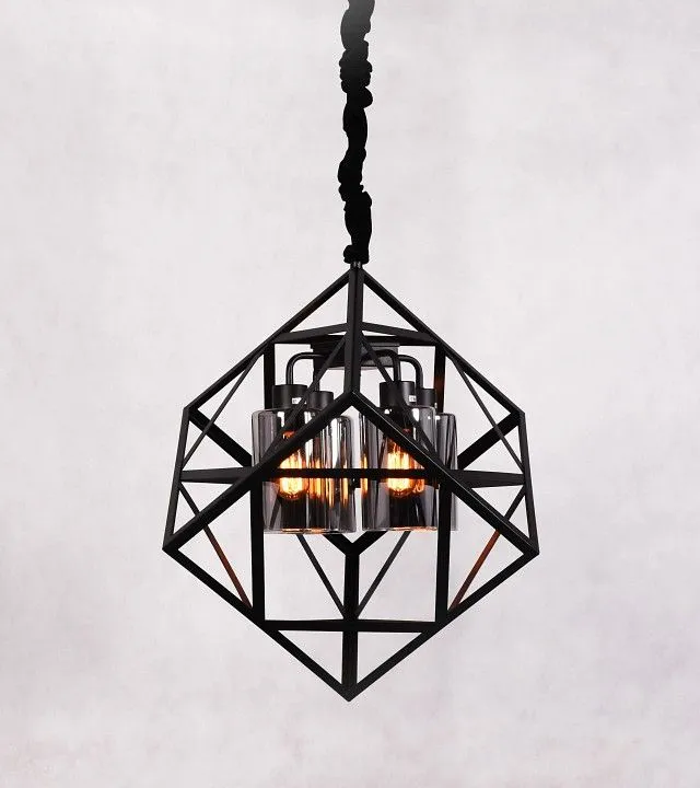 Подвесная люстра LUMINA DECO Brutte LDP 11339-4 BK