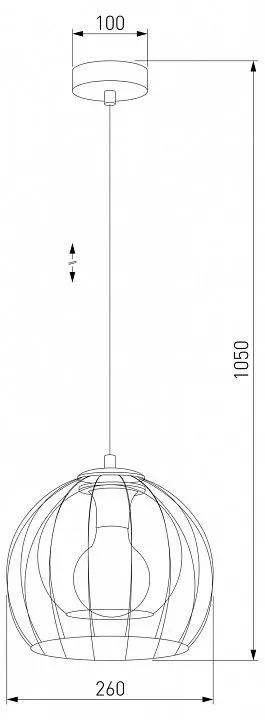 Подвесной светильник TK Lighting Universo 3154 Universo Black