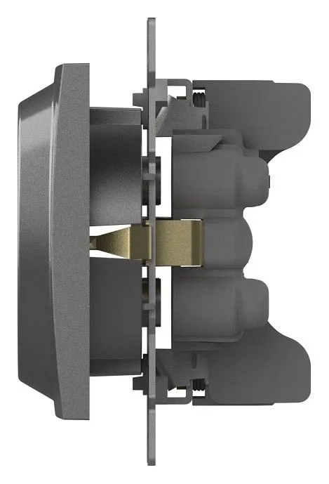 Розетка двойная с заземлением, без рамки Elbi Eleсtriс Zena Vega 609-011000-907