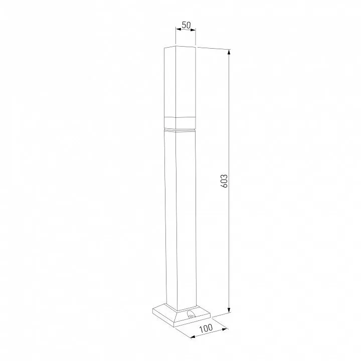 Наземный низкий светильник Elektrostandard  1537 TECHNO LED