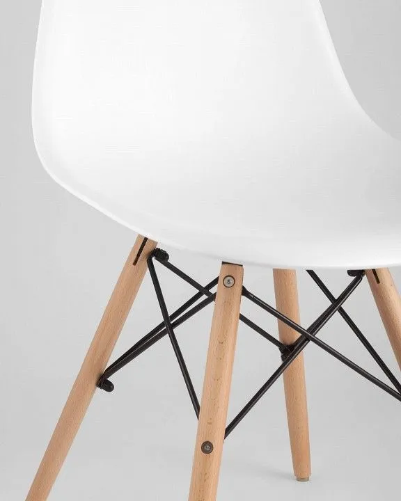 Набор из 4 стульев Stool Group Eames 8056PP WHITE X4, УТ000004728 Набор из 4 стульев Stool Group Eames 8056PP WHITE X4, УТ000004728