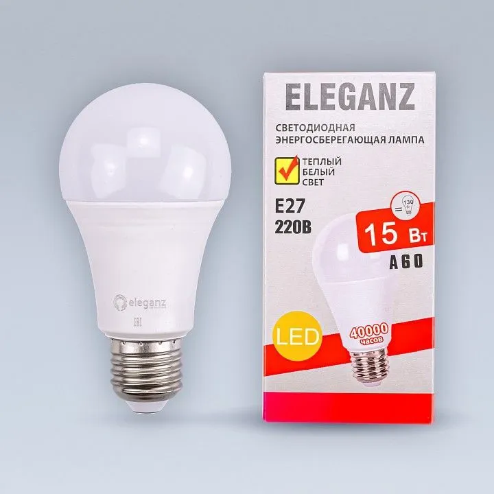 Лампа светодиодная Eleganz  E27 15Вт 4500K 1380