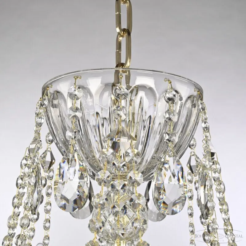 Подвесная люстра Bohemia Ivele Crystal 5413 5413/12+6/300 G Clear/M-1H